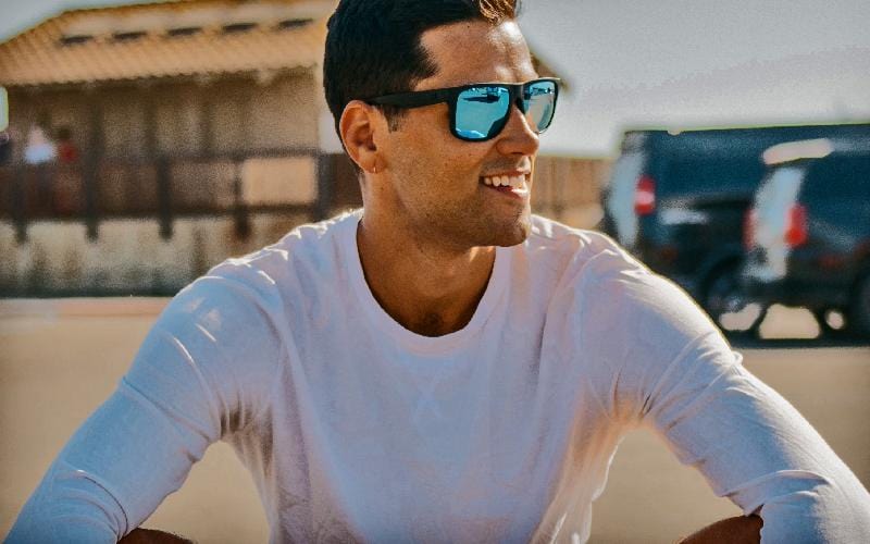 Torrey Pines Matte Black on Black / Sky Blue