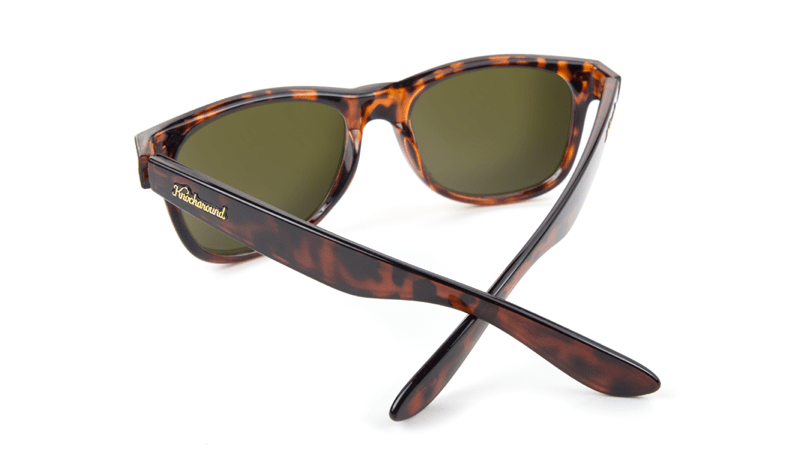 Fort Knocks Sunglasses with Tortoise Shell Frames and Brown Amber Lenses, Back