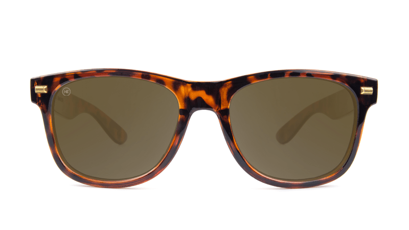 Fort Knocks Sunglasses with Tortoise Shell Frames and Brown Amber Lenses, Front