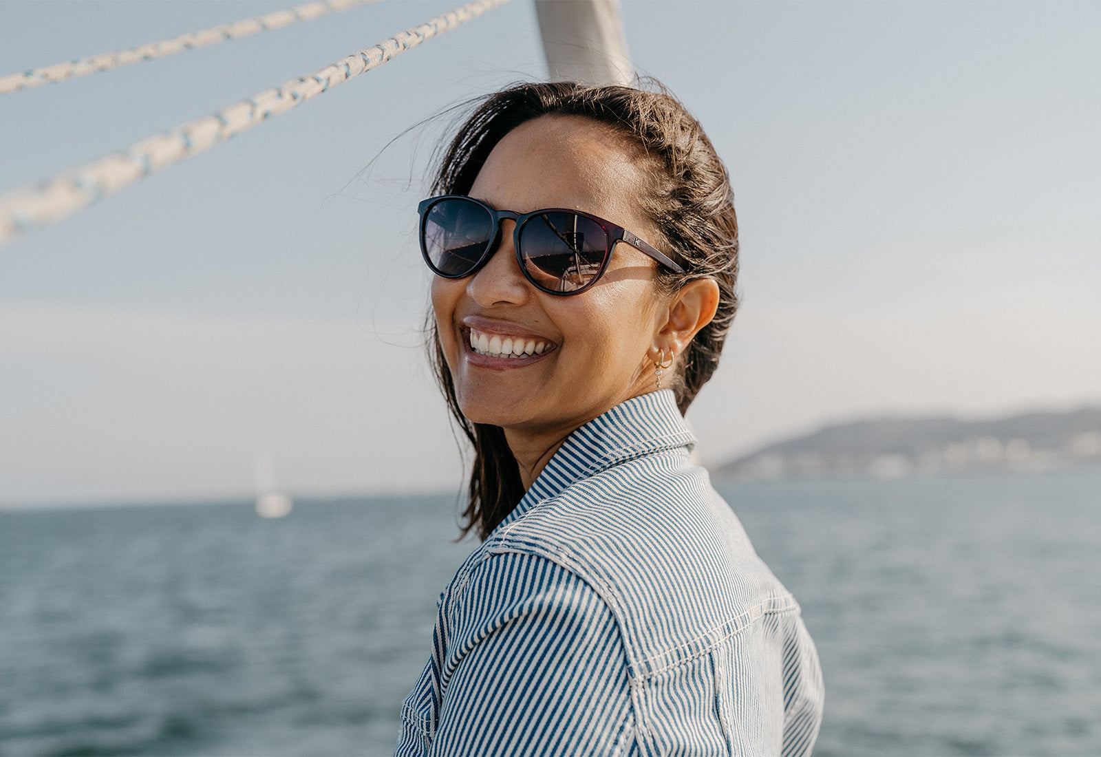 Woman wearing sunglasses